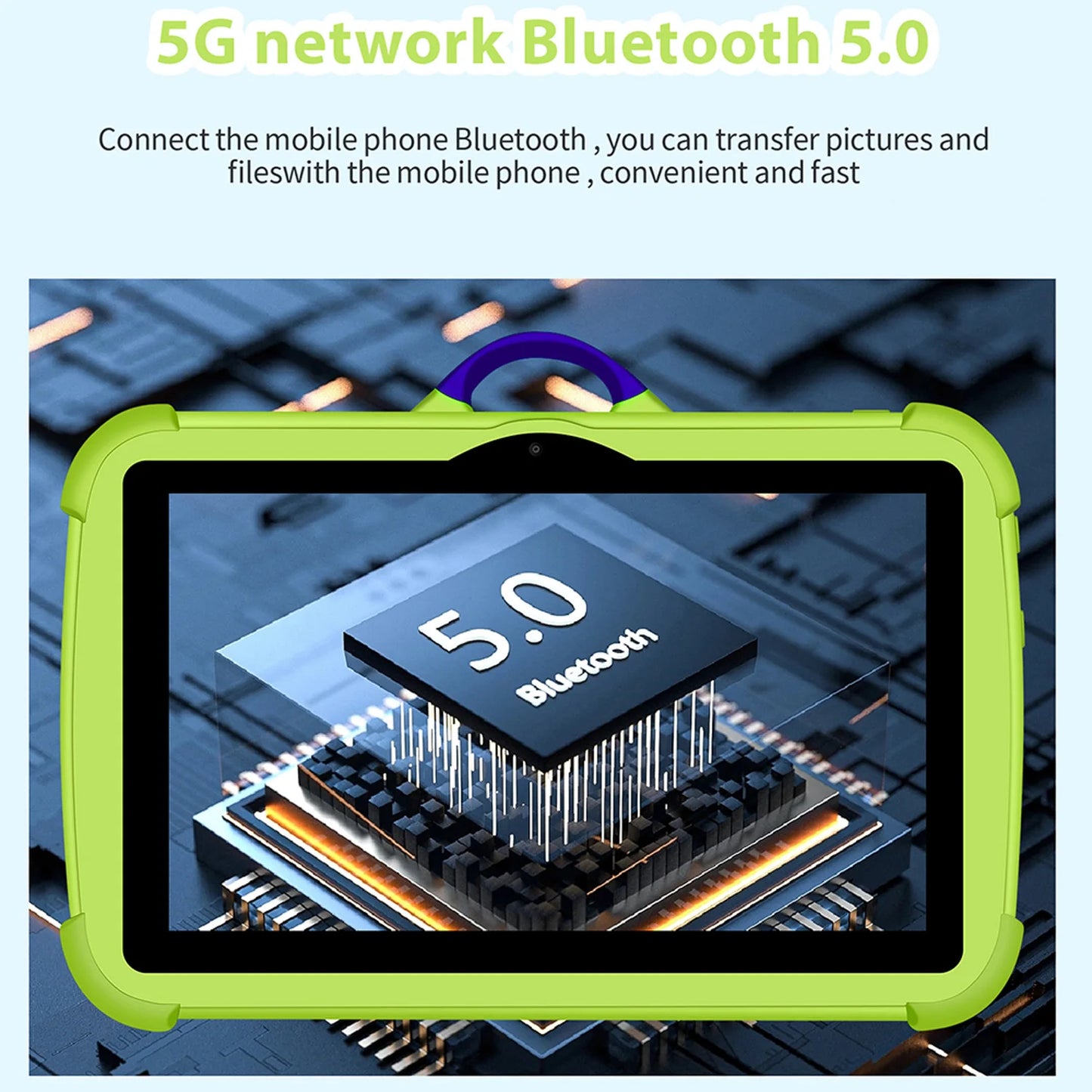 New 5G WIFI 7 Inch Android Kids Tablets Quad Core 4GB RAM 64GB ROM Dual BOW Cameras Cheap And Simple Children's Gifts Tablet PC
