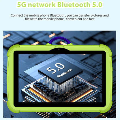New 5G WIFI 7 Inch Android Kids Tablets Quad Core 4GB RAM 64GB ROM Dual BOW Cameras Cheap And Simple Children's Gifts Tablet PC