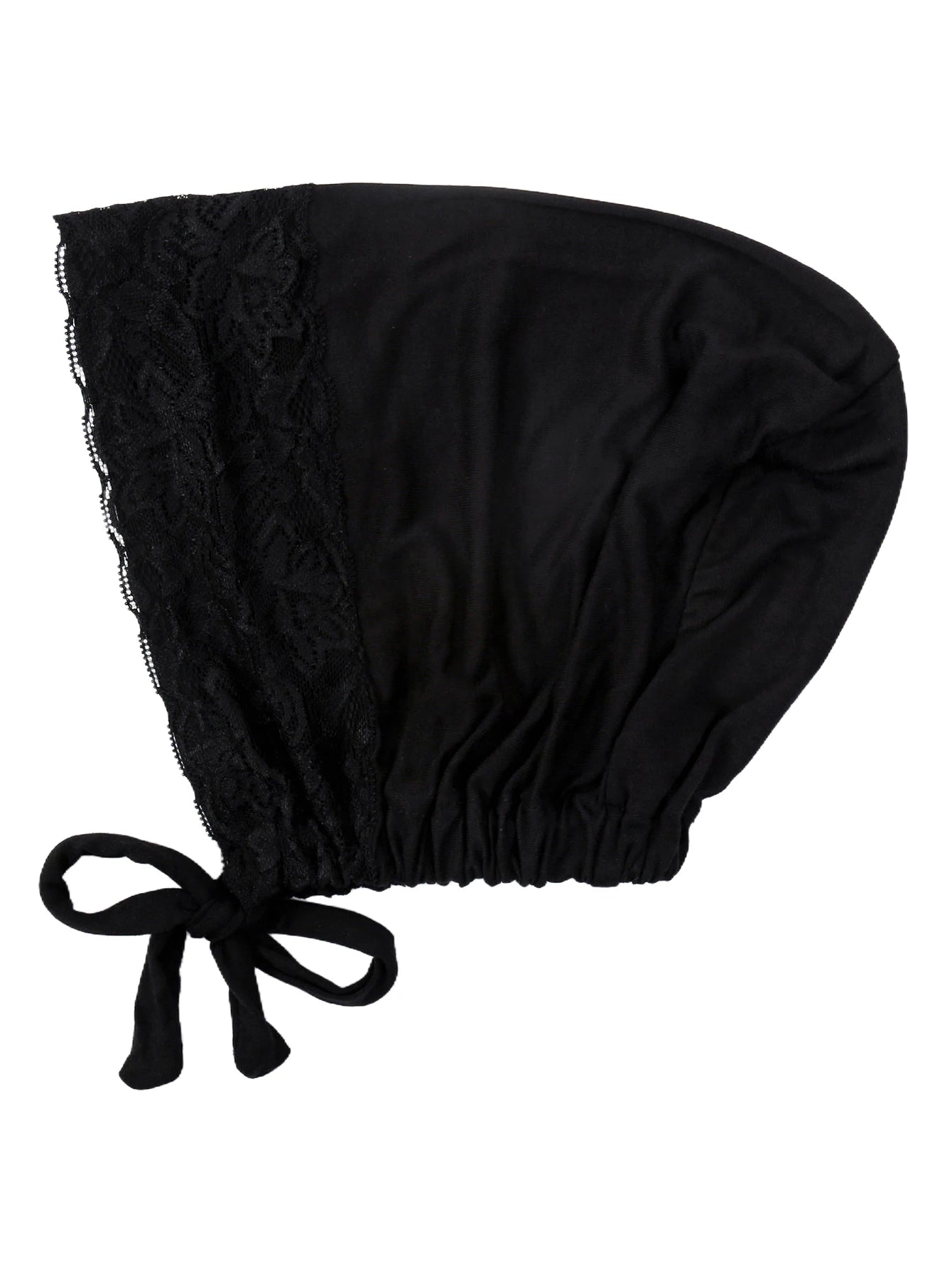 Soft Elastic Strap Muslim Turban Hat Lace Inner Hijab Caps Islamic Underscarf Bonnet India Hats Female Headwrap Turbante Mujer