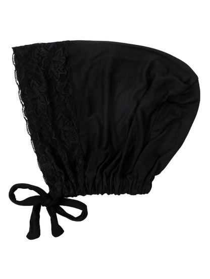 Soft Elastic Strap Muslim Turban Hat Lace Inner Hijab Caps Islamic Underscarf Bonnet India Hats Female Headwrap Turbante Mujer