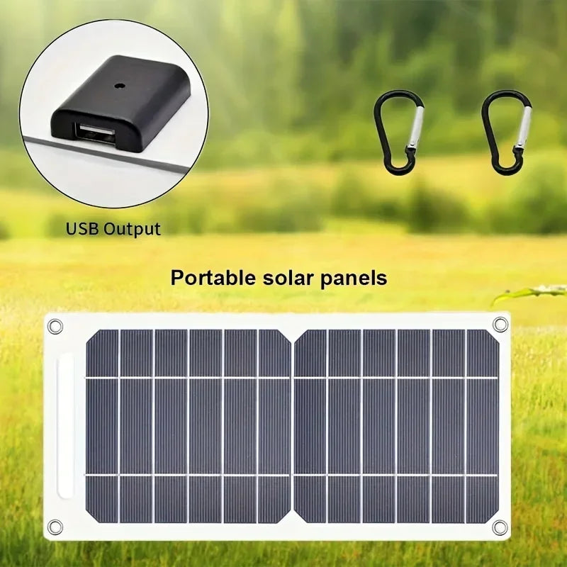 30W Portable Solar Panel 5V Solar Plate WithUSB Safe Stabilize Charger For Power Bank Phone Outdoor Camping Home RV Gift