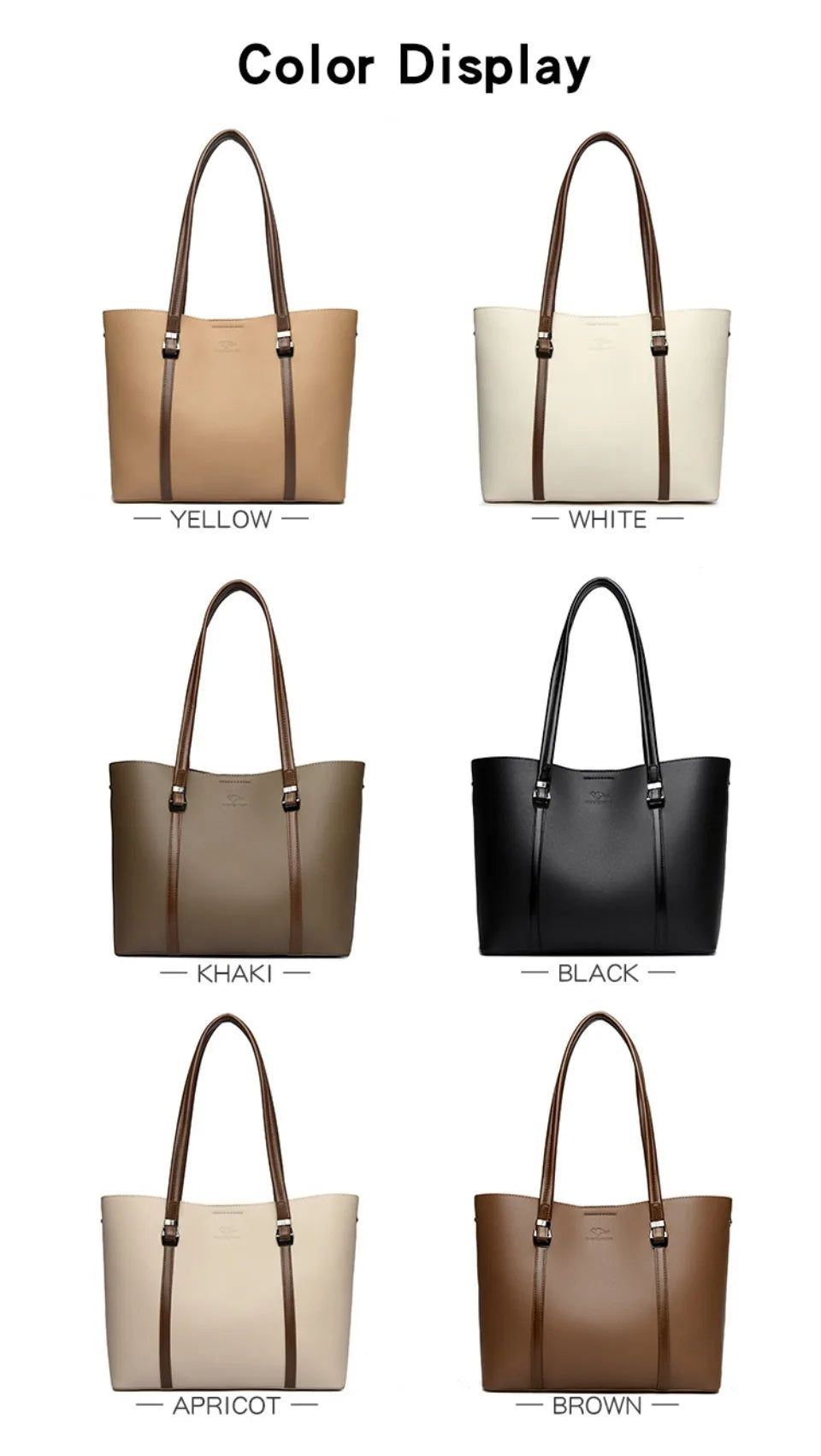 Large Capacity Shopping Bag for Daily Commuting Hand Bags Luxury Shoulder Bags High Quality Pu Leather Hnadbags Caual Tote Sac