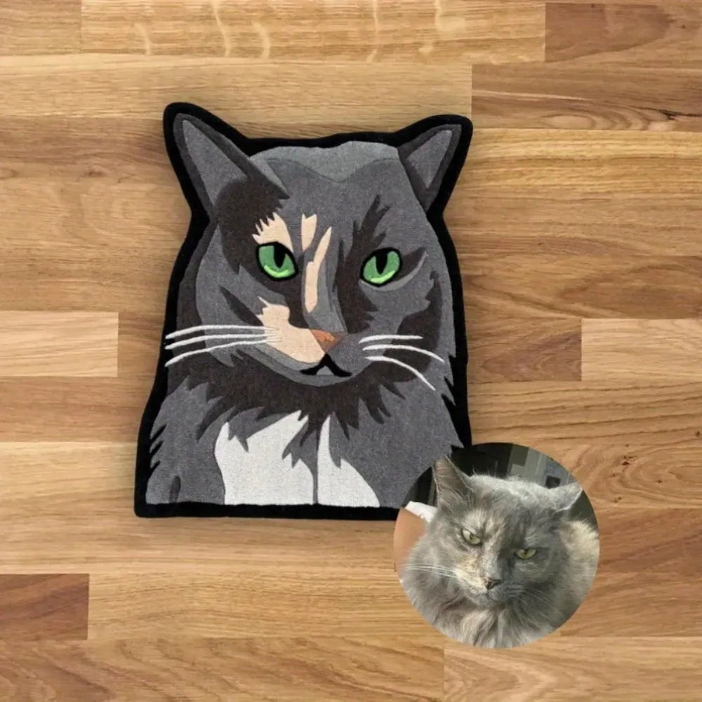 VIKAMA Custom Photo Rug - Personalize with Any Image Upload Non-Slip Home Mat for Entryways Pet-Friendly Printing Available