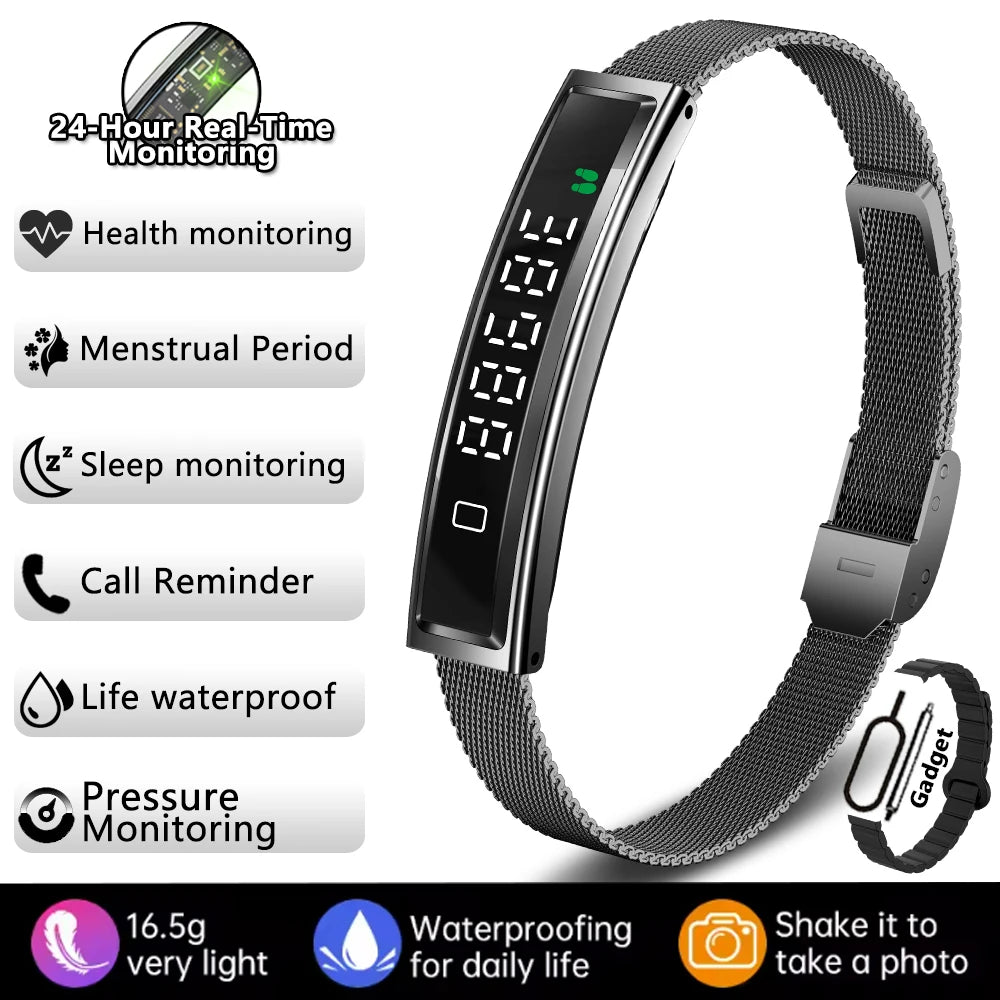 New Sports Waterproof Smart Band Bracelet Gesture Control Heart Rate Blood Oxygen Sleep Monitor Pedometer Screen Smartwatch 2026