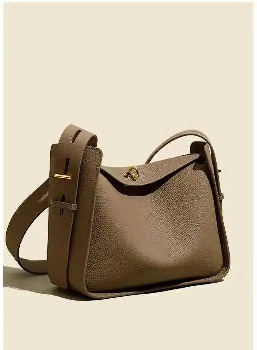 New Genuine Leather Luxury Designer Women Shoulder Crossbody Underarm Bags Cowhide Ladies Large Capacity Tote Bag Fashion Purse