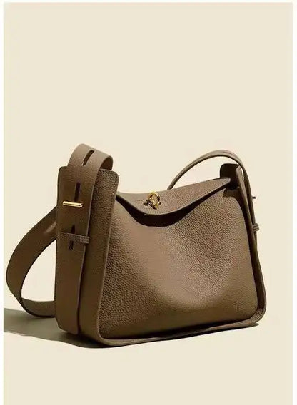 New Genuine Leather Luxury Designer Women Shoulder Crossbody Underarm Bags Cowhide Ladies Large Capacity Tote Bag Fashion Purse