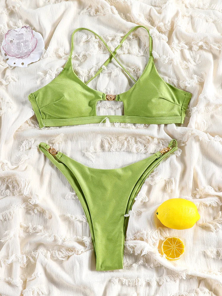 Rinabe Black Bikinis For Women Push Up Sexy Swimsuits Hollow Out Swimwear 2026 Bathing Suits Solid Bikini Set Summer Beachwear