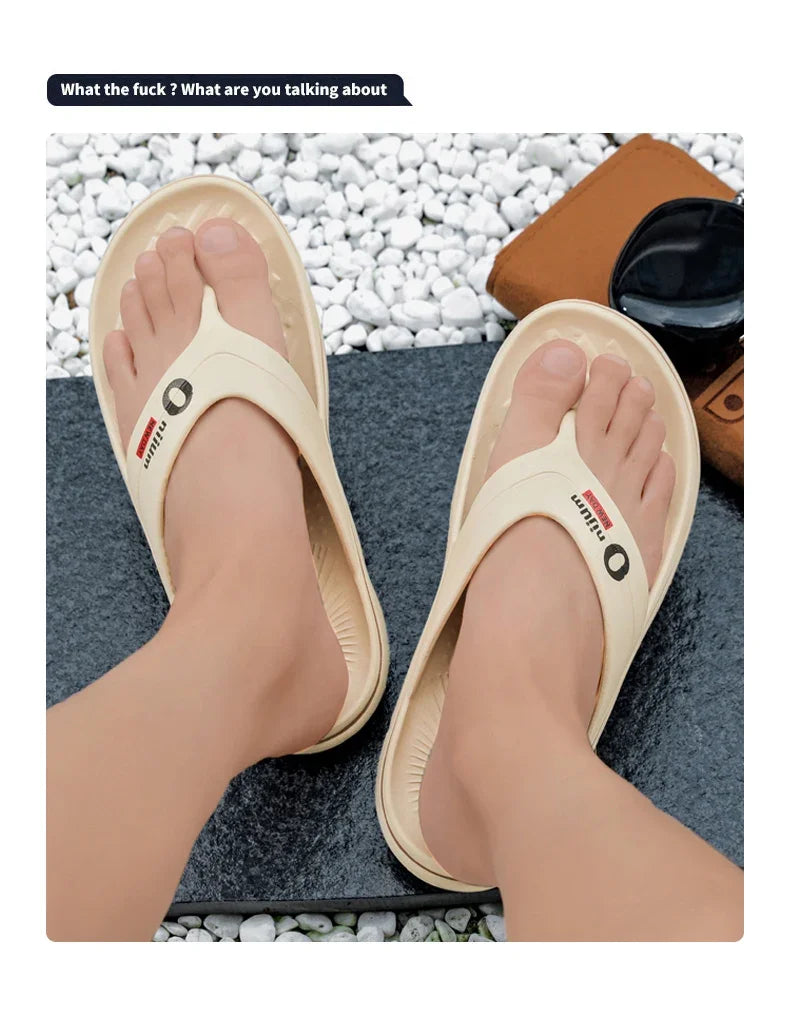 Summer Men Slippers Non Slip EVA Flip Flops Lightweight Home Sandals Soft High Quality Slides Fashion Outdoor Beach Bathroom