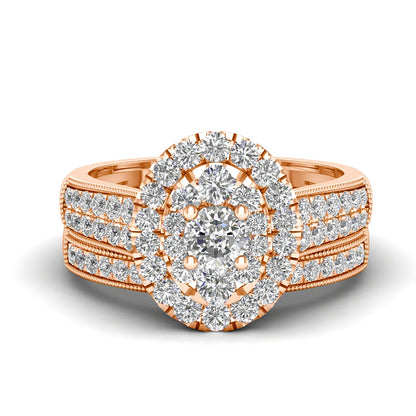 Luxury Fancy Engagement Moissanite Rings 2 Piece Solid Sterling Silver 925 Wedding Jewelry For Woman Diamond Girl Gift Certified