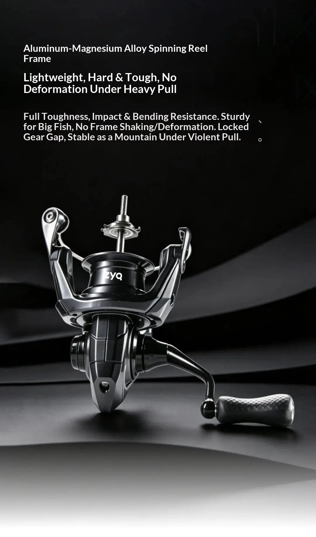 ZYQ Spinning Fishing Reel Leishi Pro Carbon Fiber Metal High Gear Ratio Shallow Spool Waterproof For Freshwater Saltwater Lure