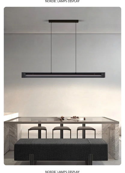 LED Chandelier Pendant lights restaurant lights Nordic modern minimalist office long bar dining room chandeliers kitchen lamps