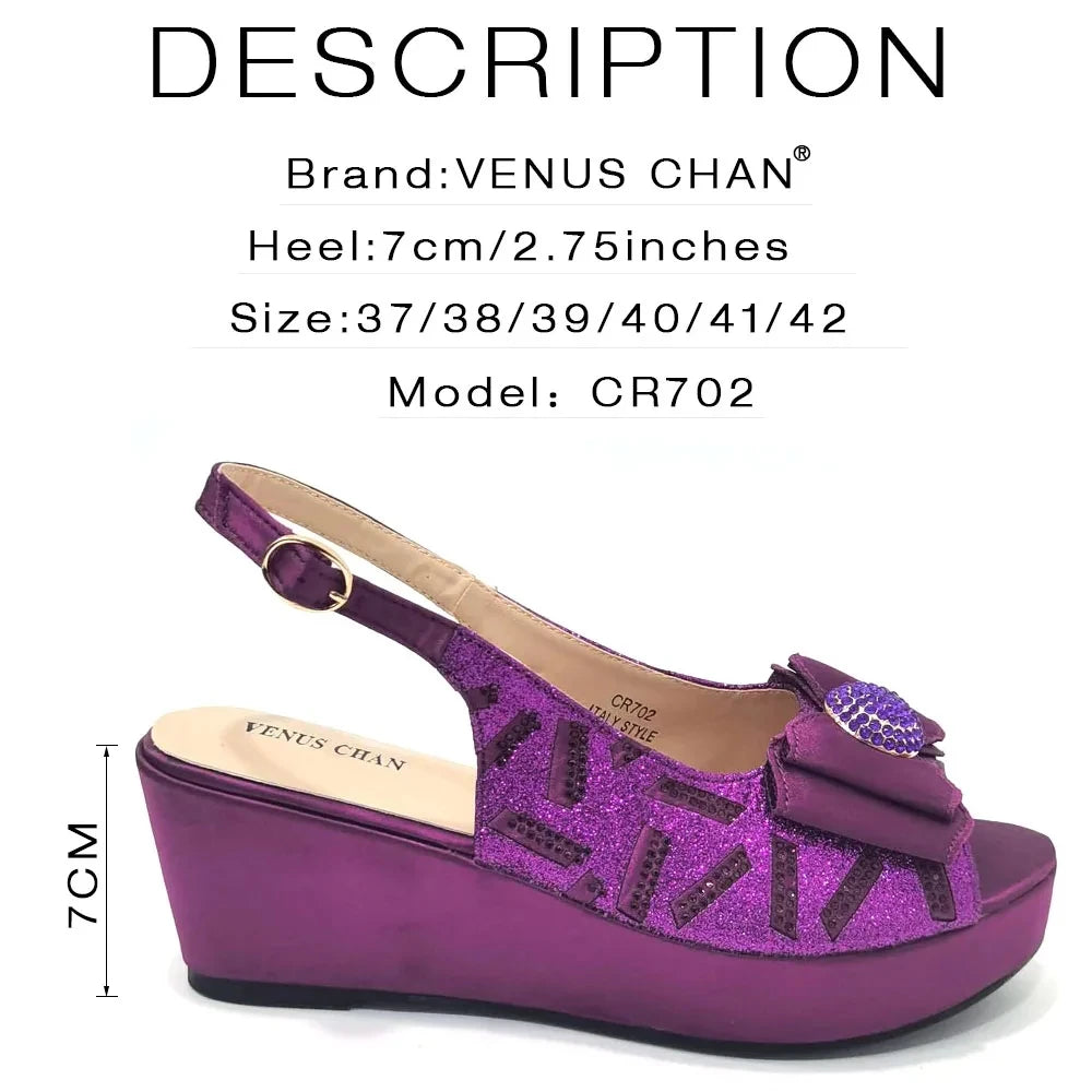Sandals Woman Summer 2024 New Arrival Specially Designed Black African Women's Round Toe High Heels Suitable for Wedding Party
