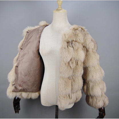2026 New Style Real Fur Coat 100% Natural Fur Jacket Female Winter Warm Leather Fox Fur Coat High Quality Fur Vest