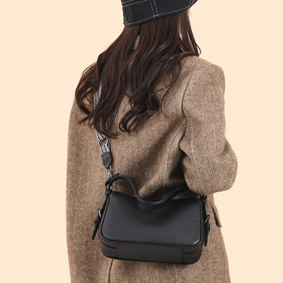100% Genuine Cow Leather Luxury Handbags Women Bags Designer Ladies Crossbody Shoulder Bags for Women Top Quality Sac A Main New