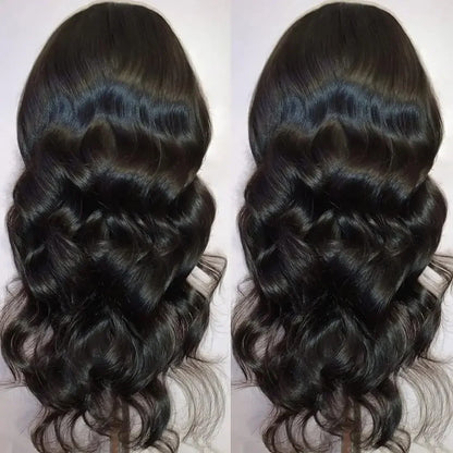 Body Wave ce Front Synthetic Wigs,Long Glueless Lace Front Wig with Pre Plucked Natrural Hairline and Baby Hair