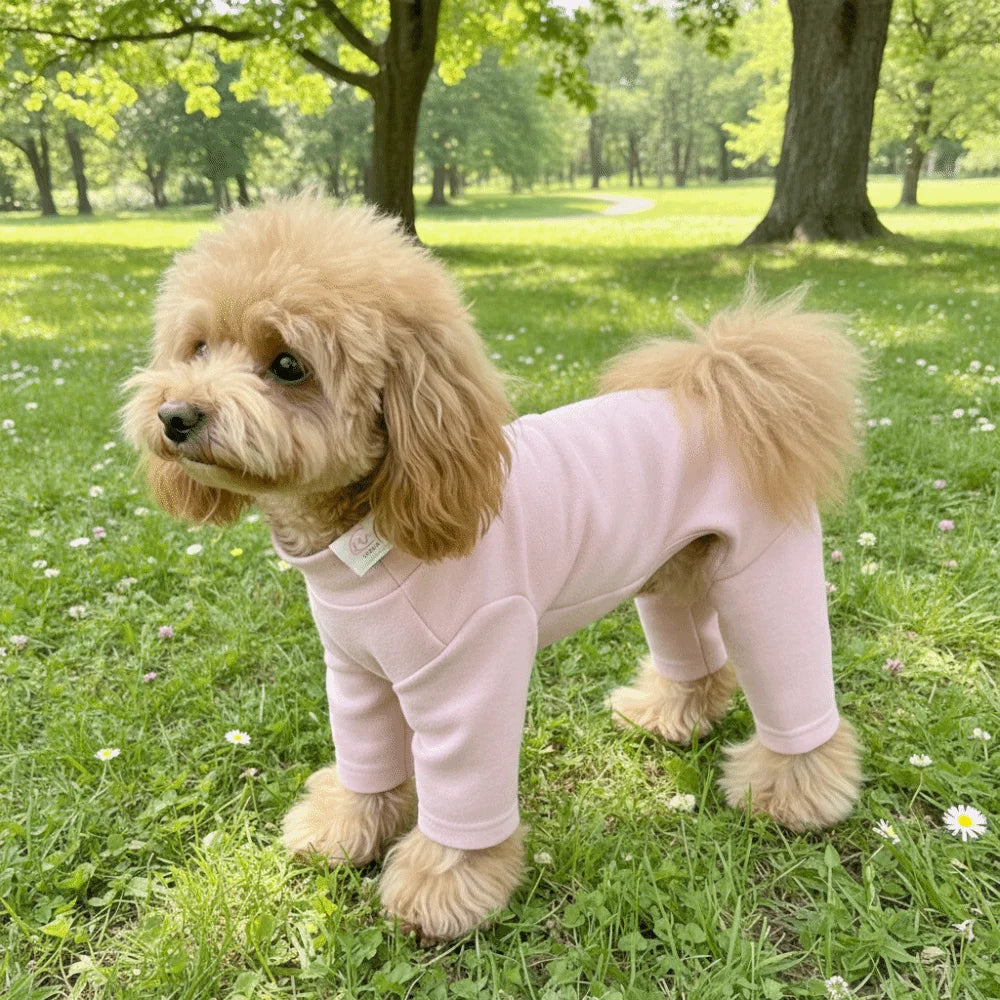 Warm Elastic Pet Jumpsuit Breathable Windproof Pet Four Legged Pants Soft Comfortable Dog Fleece Pajamas Indoor Outfit