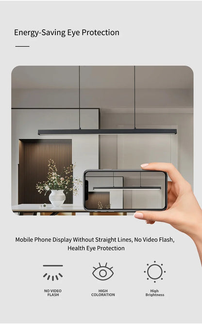 Dining room chandelier Nordic modern lamp dining table bar lamp restaurant lights kitchen lights office company led strip lamps