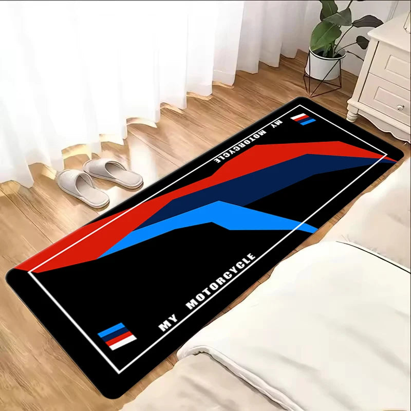 My Motorcycle Parking Carpet, Bedroom Mat, Racing Mat, Display Mat, Non-Slip Dirt-Resistant, Easy to Wash, Soft Mats