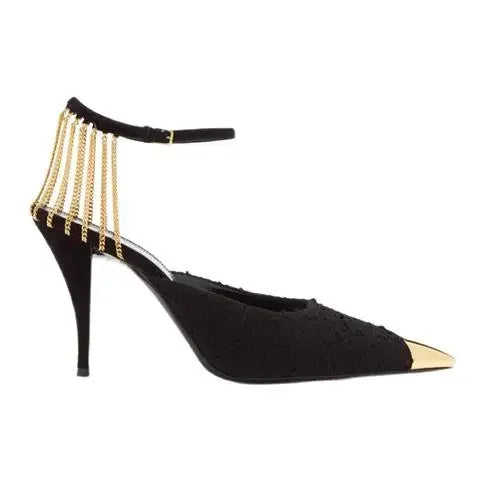 Stiletto Pointed Toe Sandals for Women 2025 Luxury Footwear Vintage Sandal Summer Offers Pvc Cheap Liquidation Woman Shoes Sale