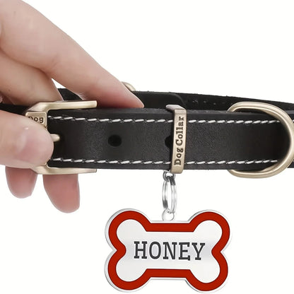 Engraved Dog Collar with Name & Phone Number Adjustable Custom Puppy Collar Pet ID Tag for Small Medium Large Dogs & Cats Collar