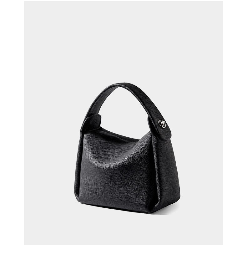 Burminsa Cowhide Genuine Leather Tote Shoulder Bags For Women 2026 Luxury Designer Crossbody Purses Bucket Work Ladies Handbags