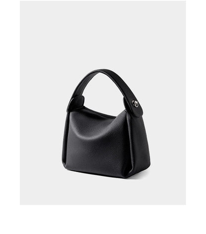 Burminsa Cowhide Genuine Leather Tote Shoulder Bags For Women 2026 Luxury Designer Crossbody Purses Bucket Work Ladies Handbags