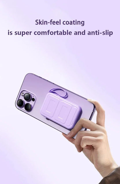 50000mAh Large Capacity Solar Power Bank 4 In1 Built in Cables Intelligent Digital Display Laser Light For Samsung Apple
