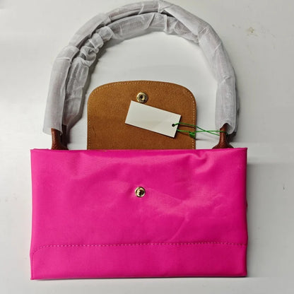 2026Foldable hobos nylon Handbag Bags Classics Lady Tote Bag embroidered Shoulder Bags short and long handles bags FOR women