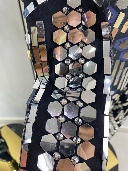 Women Special Occassion Cosplay Y2K Evening Party Jumpsuits Glitter Sequines Rhinestones Spandex Bodycon Jumpsuit Dress Costumes