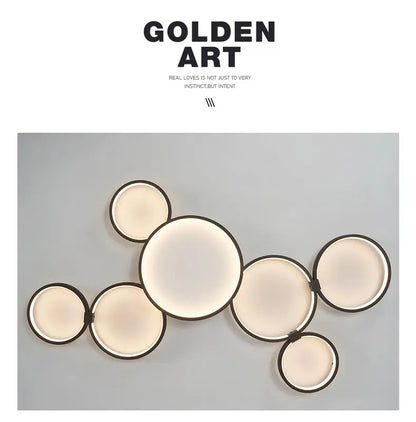 Modern LED Ceiling Chandeliers With Remote Control Decor Home Ring Lamp Living Room Bedroom Dining Room Ceiling Light Fixtures
