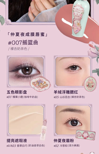 Flower Knows Set Midsummer Fairytales Make up Gift Box Eye Brow Palette Powder Blusher Eyebrow Concealer Lipgloss For Women