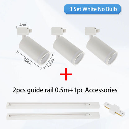 Track Light Modern Led Ceiling Lamp 110V 220V Spots To Ceiling Lighting Gu10 Led Lights Spotlights led ceiling Kitchen Lighting