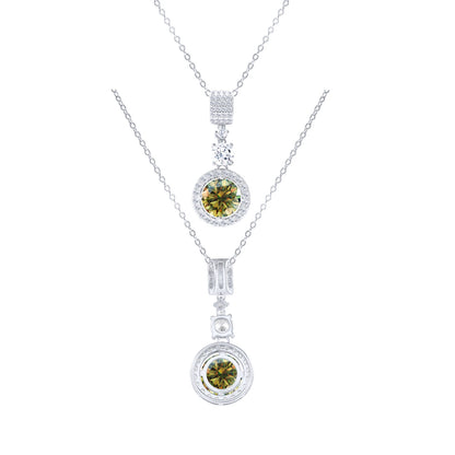TY 5CT DColor Moissanite 925 Sterling Silver Pendant Necklace Fine Jewelry Necklace Women Fashion Accessories For Party Wedding