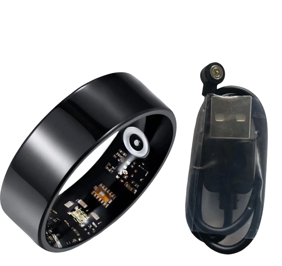 2026 New Smart Ring Heart Rate Blood Pressure Sleep Monitoring Motion Tracking IP68 Waterproof Men Women Smart Ring Holiday Gift