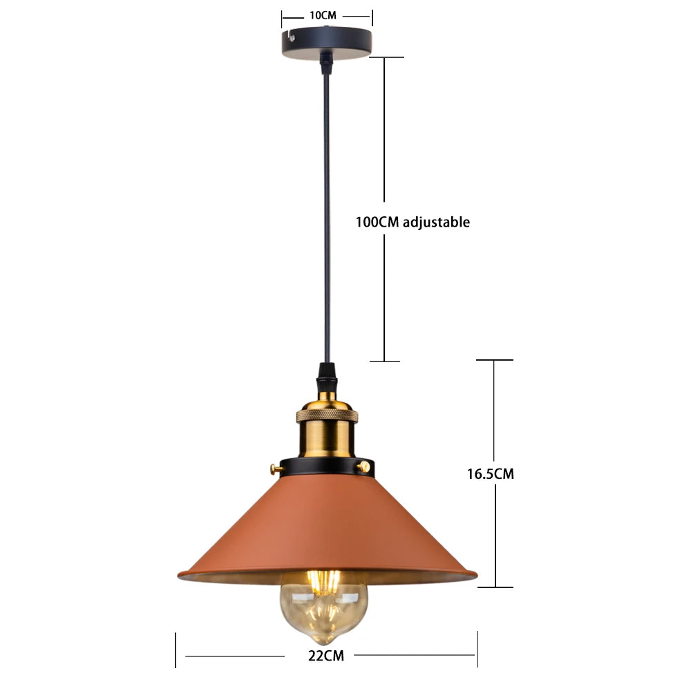 Vintage Pendant Lights Loft Russia Pendant Lamp Retro Hanging Lamp Lampshade For Kitchen Dining Bedroom Home Lighting E27