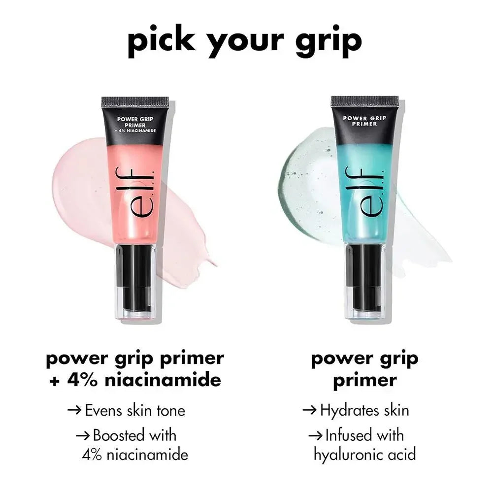 Elf Makeup Power Grip Dewy Setting Spray Brightening Primer Concealer Foundation Liquid Hydration Makeup Base Beauty Cosmetics