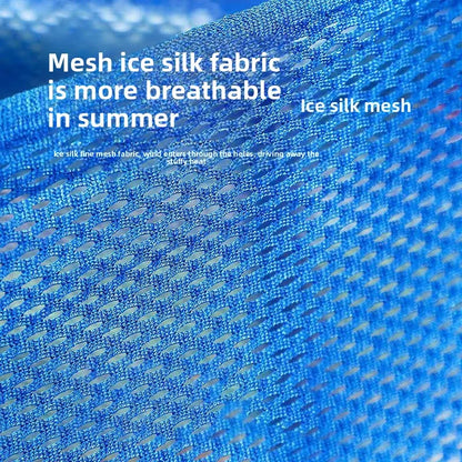 Single Person Ice Silk Mesh Hammock Anti-rollover Portable Outdoor Camping Hammock Breathable Net Swing Bed