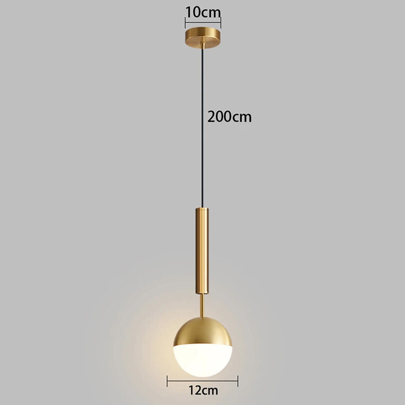 1pc Modern Home Decor LED Lights Bedroom Lamp Bedside Pendant Light Lamps LED Chandeliers Hanging Light Indoor Lighting