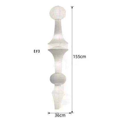 Nordic Wabi Sabi Wind Rice Paper Led Pendant Lights Living Room Bedroom Corner Chandelier Duplex Loft Home Decor Bedside Lamp