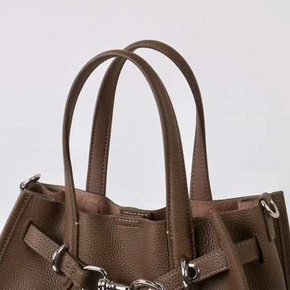 2026 Top grade Women's Genuine Leather Bag High Quality Casual Versatile Handbags Female Shoulder Bags Commute Totes Coffee