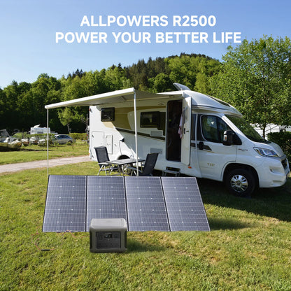 ALLPOWERS R2500v2 2500W Portable Power Station Solar Generator AC Power Bank With Flashlight