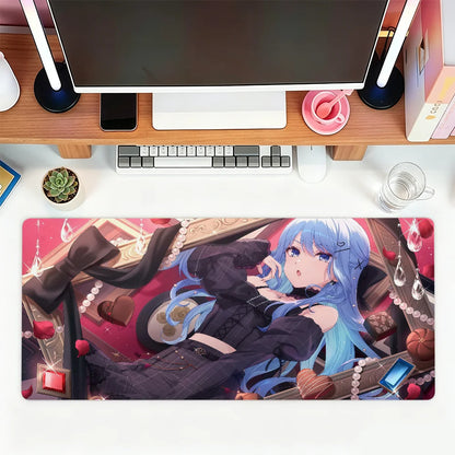 Singer H-Hoshimachi S-Suisei Mouse Pad For Office Gaming And Keyboards Non-Slip Large Waterproof