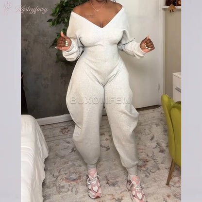 Fashion Outwear Female Club Bodysuits New Stylish Causal Jumpsuits Women's Set Long Sleeve Sets 2025 Ladies Streetwear Clothings