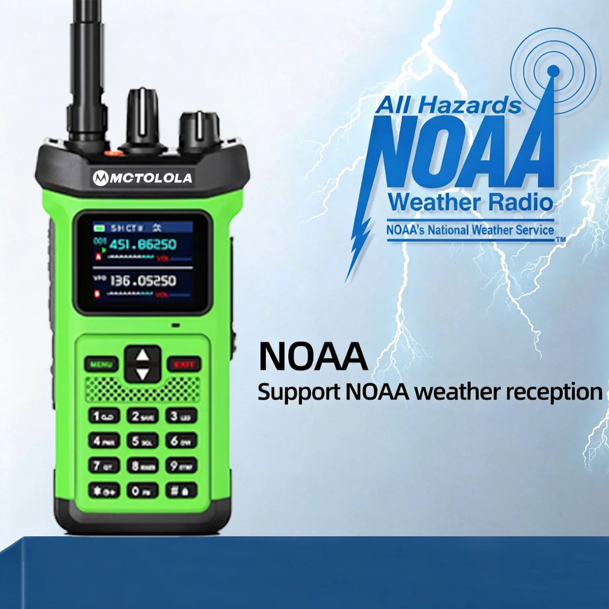 MOTOLOLA 1PCS 20W High Power Outdoor Intercom VHF UHF Dual Frequency Amateur Radio Flashlight High Charge Handheld Walkie Talkie