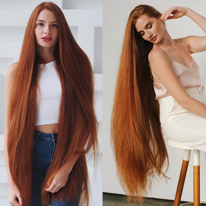 40 Inch Synthetic Lace Front Wigs For African Women T Part Lace High Temperature Fiber Straight Lace Wigs For Afro Female