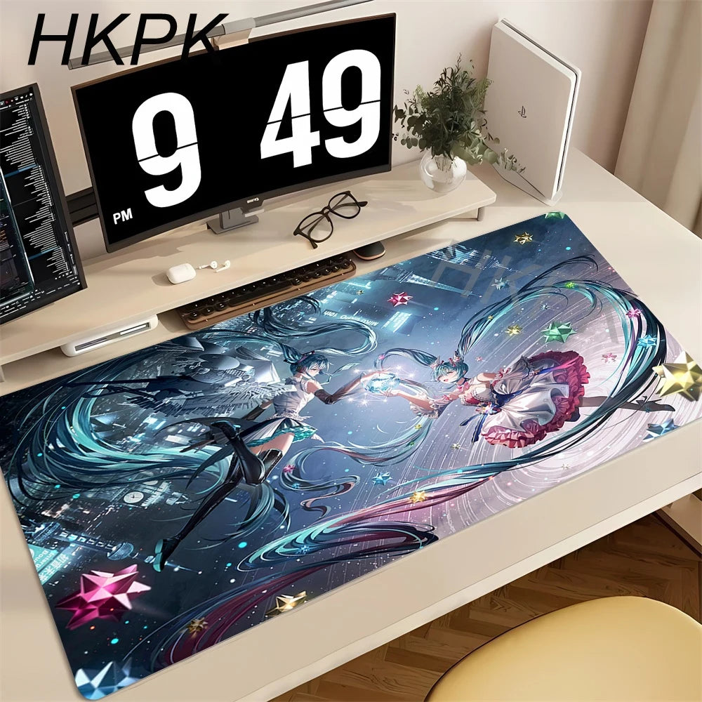 Anime Mouse Pad Gamer Keyboard Pad Desk H-hatsune Miku Mouse Mat Carpet Rubber Tapis Souris Gaming Notbook Exquisite PC Mousepad