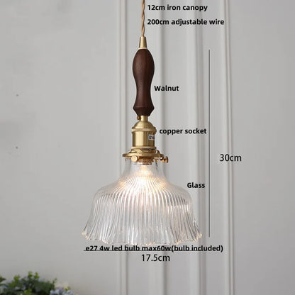IWHD Knob Switch LED Pendant Lamp Bedroom Restaurant Cafe Luxury Crystal Glass Nordic Modern Interior Home Decor Hanging Lights