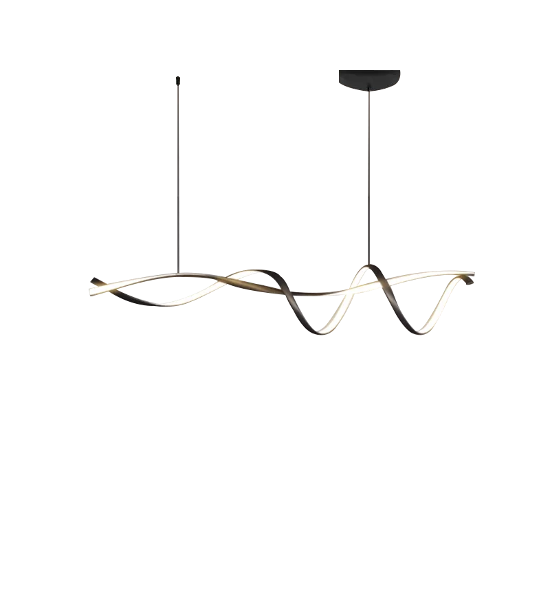 NEO Gleam Matte Black Modern Led Pendant Lights For Dining Room Kitchen Island Bar Room Indoor Hanging Pendant Lamp Fixtures