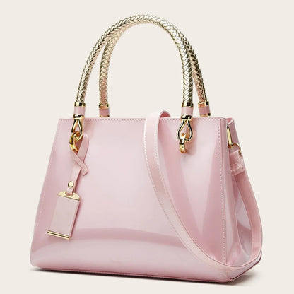 Faux Leather Handbags for Woman 2026 Luxury Bags Designers Evening Party Handbag Ladies Bag Wine Rose Red Navy Pink Beige Black