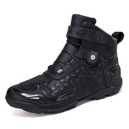New Motorcycle Boots Men Leather Motos Breathable Anti Slip Wear-resistant Riders Boots Motorbike Racing Ankle Length Shoes